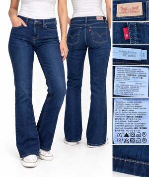 Classic Levi's 512 Perfectly Slimming Women's Bootcut Jeans Size 6L 26.5” Inseam